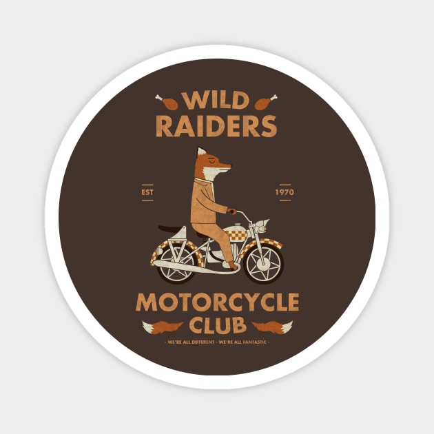 Wild Raiders Magnet by HandsOffMyDinosaur